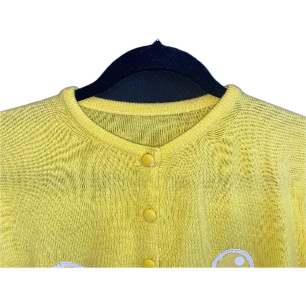 Vintage 1950s Yellow Cashmere UNISEX Cardigan-From Personal Authentic Collection